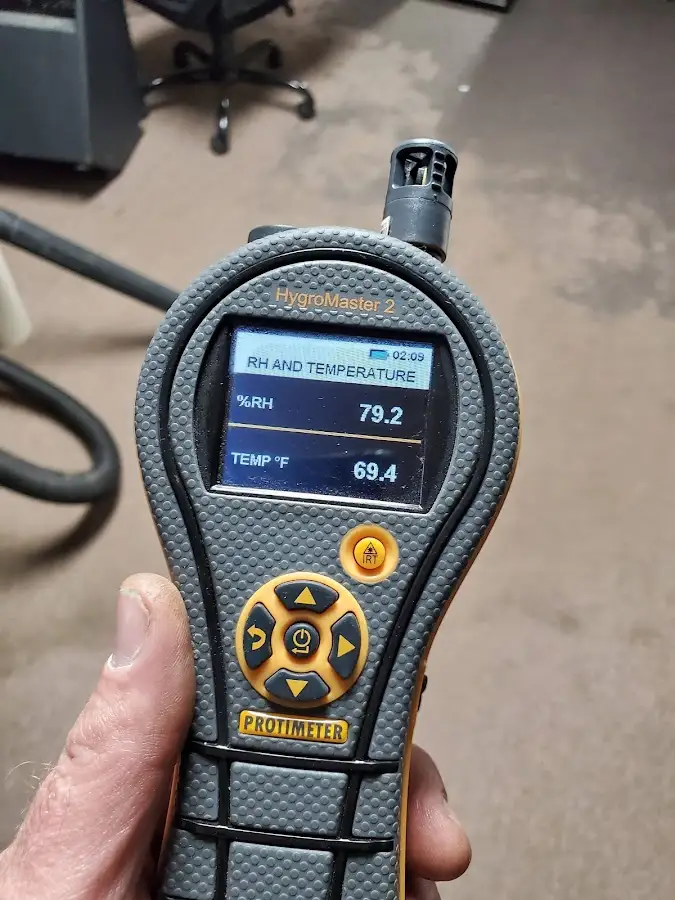 Moisture meter humidity assessment for Fire & Smoke Damage Restoration in Hampshire